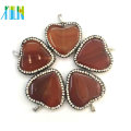 new products jewellery making supplies heart shaped agate pendant